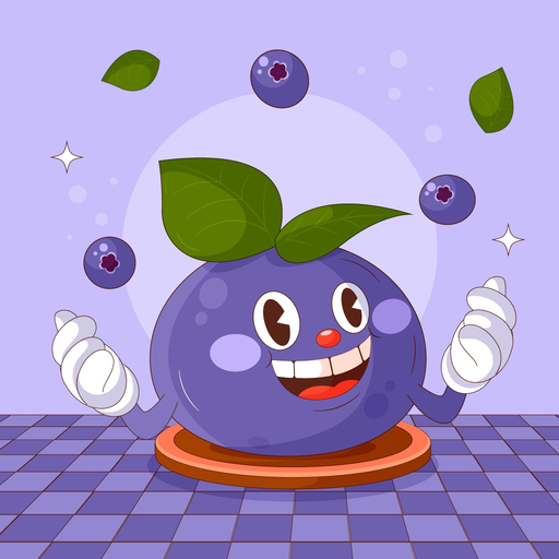 Animated Cute Purple Sticker app icon