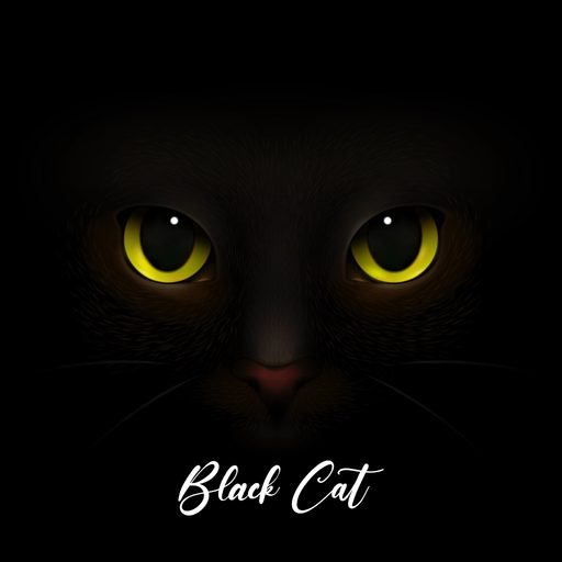 Cute Black Cat Stickers Pack app icon