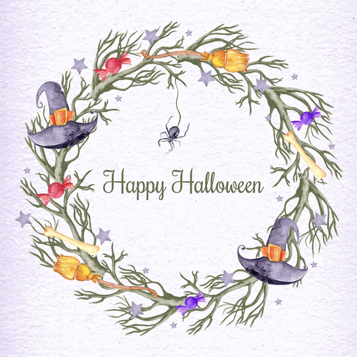 Beautiful Watercolor Halloween app icon