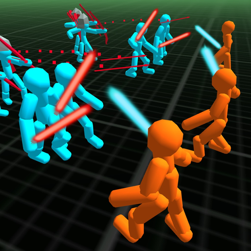 Stickman Neon Battle Simulator app icon