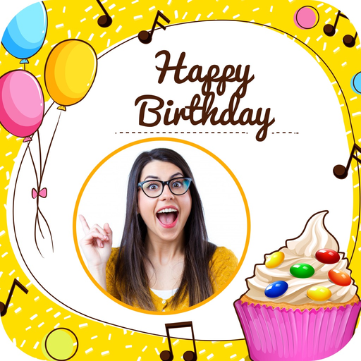 Happy Birthday Cake Frame app icon