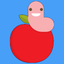 Earthworm emoji & stickers icon