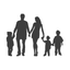 Family stickers & friend emoji icon