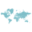 World Map With Test icon