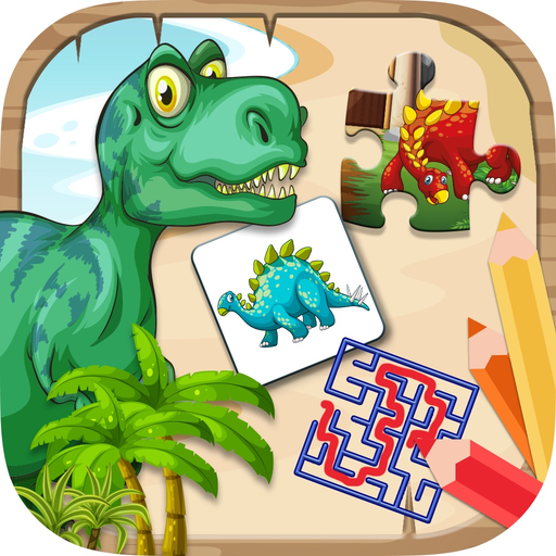 Dino mini games to play app icon