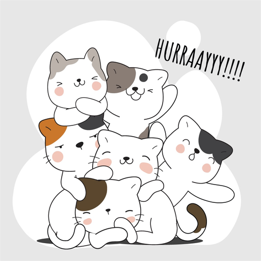 Animated Chubby Cat Stickers app icon