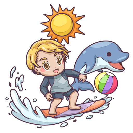 Animated Surfing Boys app icon
