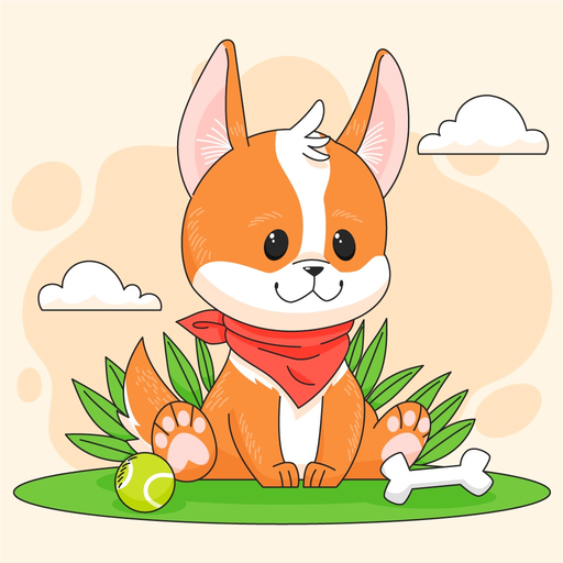 Lucky Dog Animated Stickers app icon