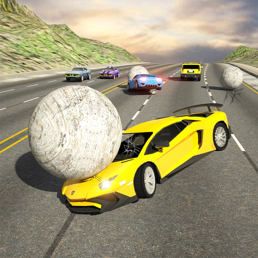 Rolling Ball Car Crash Racing app icon