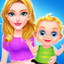Pregnant Mommy and the Newborn icon