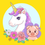 Piggy & Unicorn Animated icon
