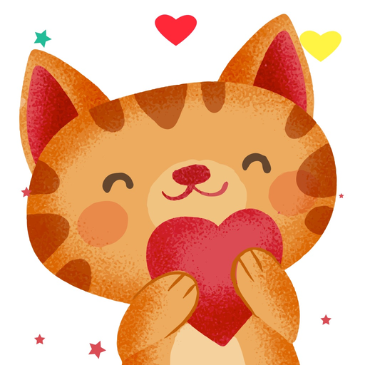 Animated Cats Moji app icon