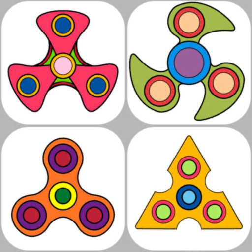 Fidget Spinner Coloring Book app icon