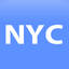 New York travel map guide 2020 icon