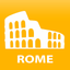 Rome travel map guide 2020 icon