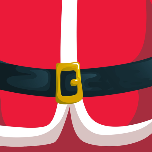 Santa's kawaii stickers app icon