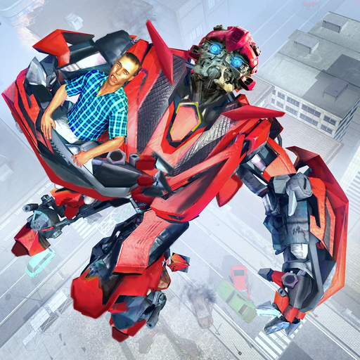 Future Flying City Robot app icon