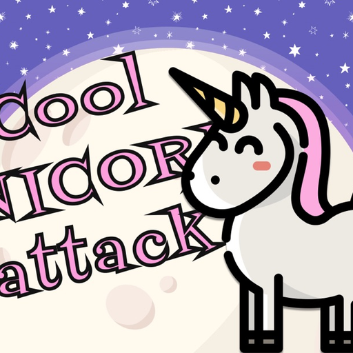 Cool unicorn attack in cosmos app icon
