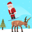 Santa goes Skiing icon