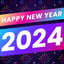 Happy New Year 2024, Christmas icon