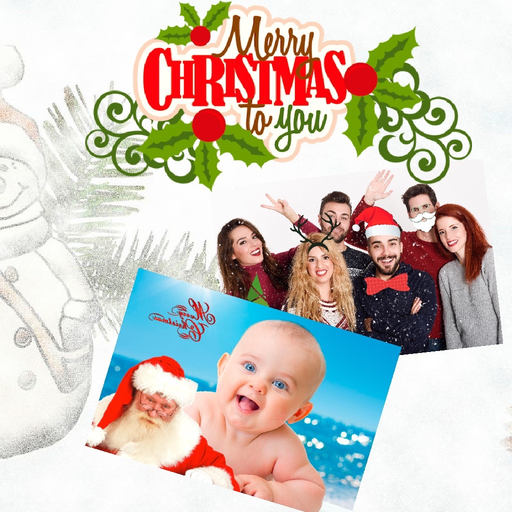 Create Christmas happy cards app icon