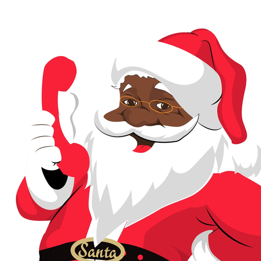 Blacksanta - santa video call app icon
