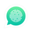 Fingerprint Lock Hide Message icon