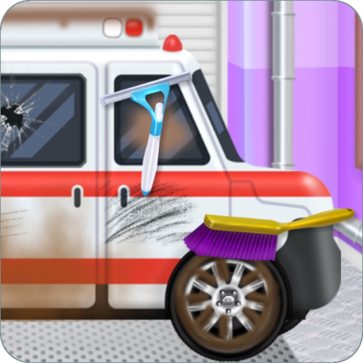 Emergency Vehicles at Car Wash app icon