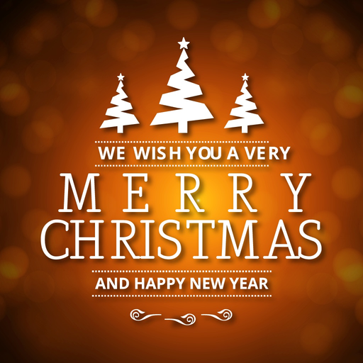 Typography Card MerryChristmas app icon