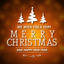 Typography Card MerryChristmas icon