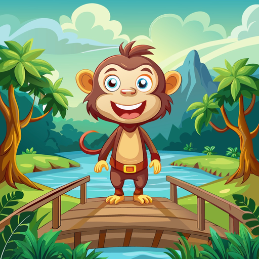 Animated Monkey Friends app icon
