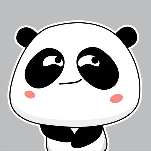 Panda Bear Animated Stickers app icon