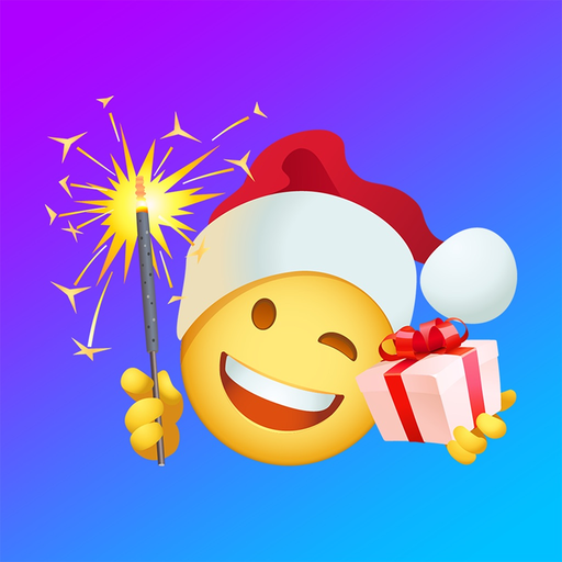 Christmas emoji & Santa Claus app icon