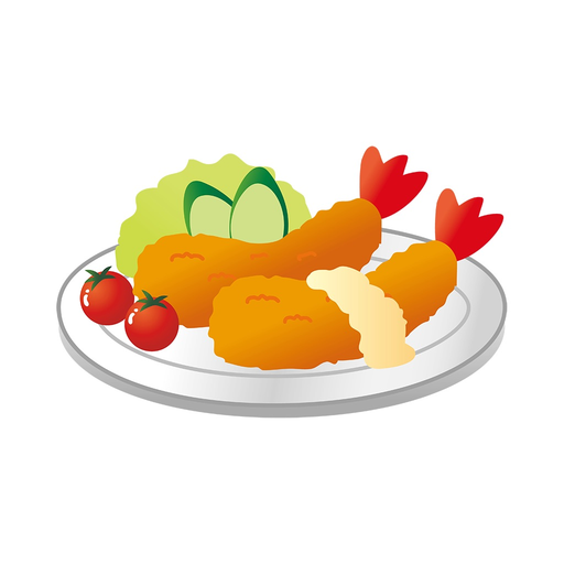Fried food sticker app icon