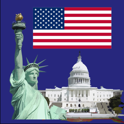 US States, Maps, Capitals Quiz app icon
