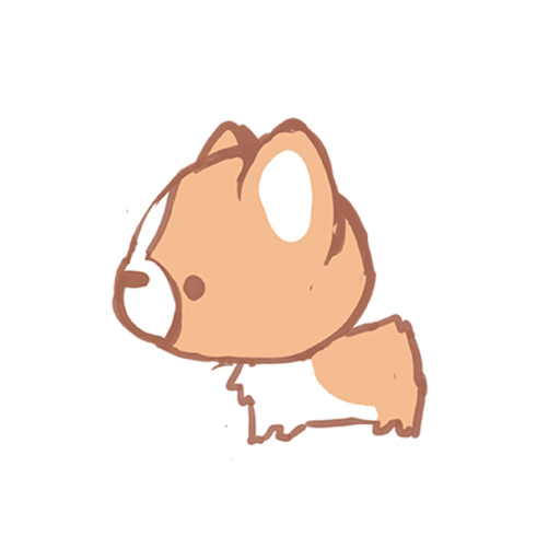 Waffle the Corgi Stickers app icon