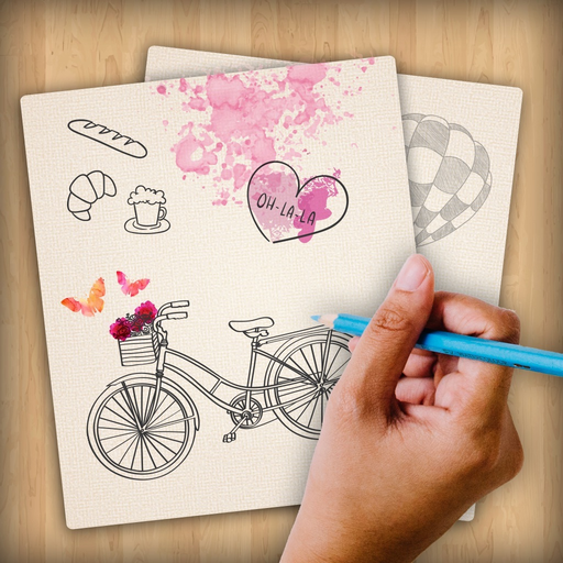 Draw and Color to make notes app icon