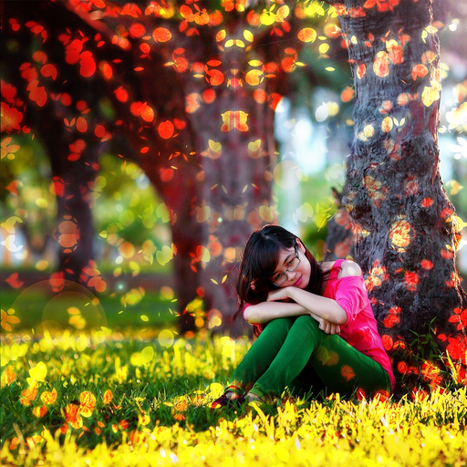 Flower Rain Effect Pic Editor app icon