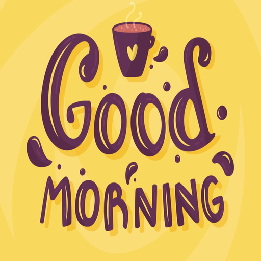 Good Morning Coffee Sticker app icon