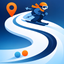 Skiing with Friends™ ski track icon