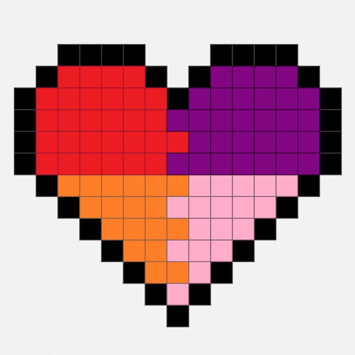 Color by number ◦◦◦ app icon