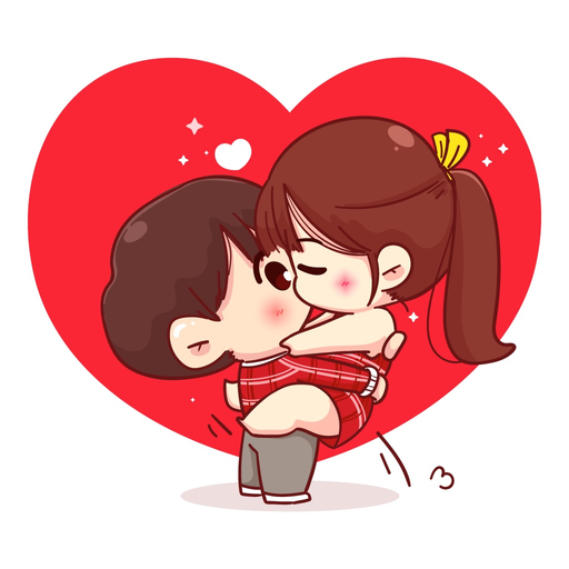 Animated Cute Couple Love app icon