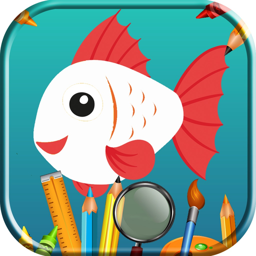 Coloring Sea Animal Vocabulary app icon