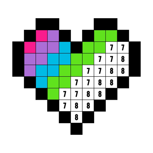 Color by Number Stickers app icon