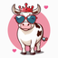 Animated Moody Cow icon
