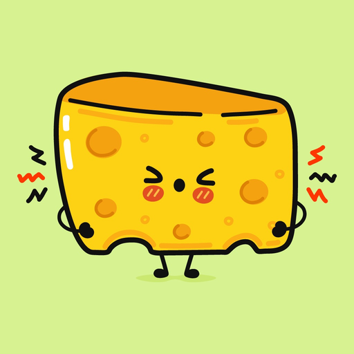 Animated Cheese Love Emoji app icon