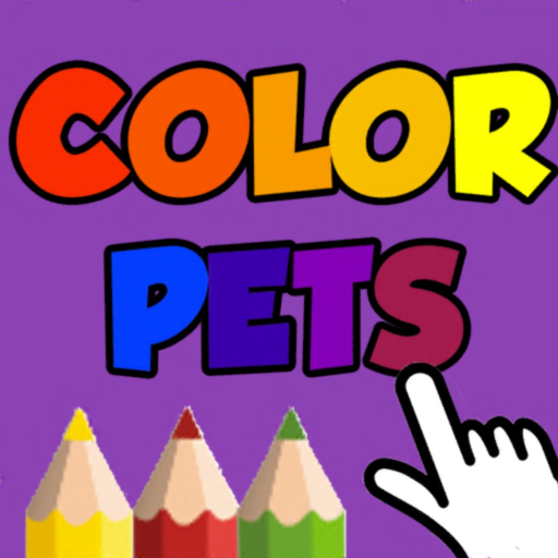 Coloring Pets Book with finger app icon