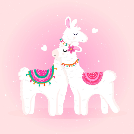 Llama Love Stickers app icon