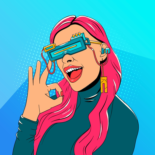 Hipster Animated Fashion Emoji app icon