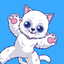 White Cat Stickers-CatMoji icon